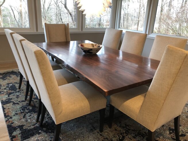 Bernhardt Solid Walnut Dining Room Table
